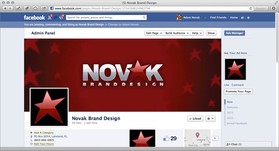 NOVAK Brand Design Facebook Business
