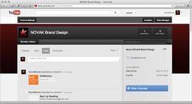 NOVAK Brand Design YouTube